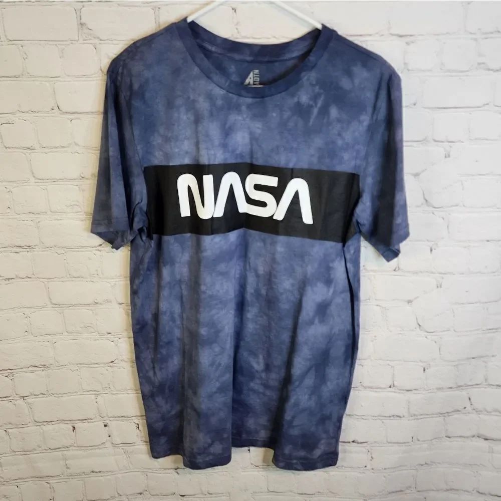 Men's ADTN Nasa tye dye shirt, size Medium